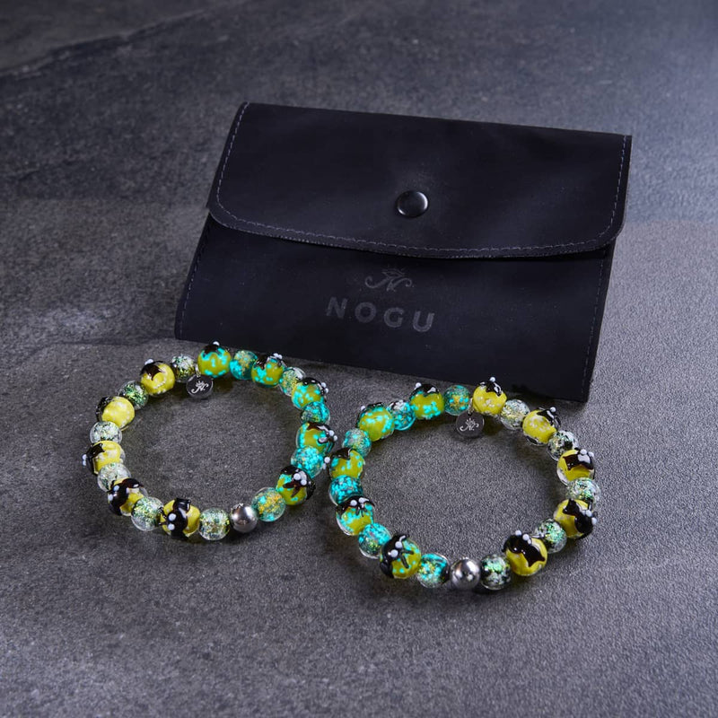 Midnight Flight | Firework Glass Bat Bracelet