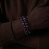 Cramoisi et cuivre | Firework Glass Bracelet ruban