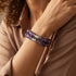 Purple Elixir | Argent sterling 925 | Bracelet en verre Firefly