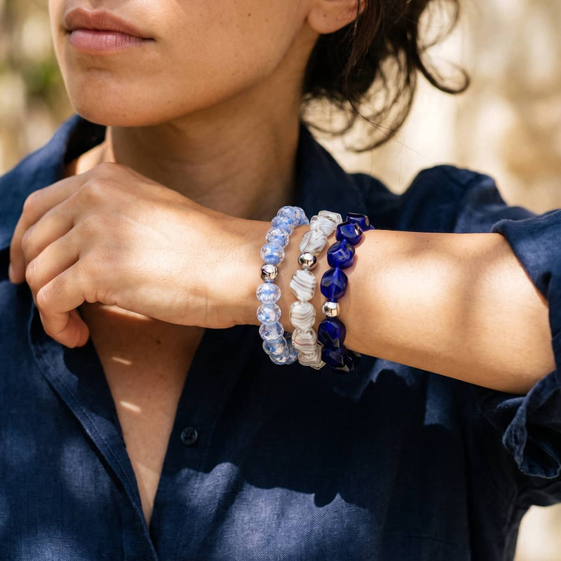Sapphire Cloud | Firefly Glass Diamonds Bracelet