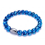 Flamme de topaze | .925 Argent sterling | Firefly Glass Bracelet