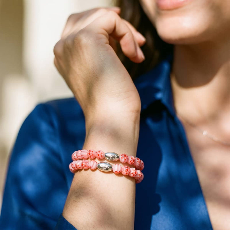 Dolce Amore | .925 Sterling Silver | Millefiori Bracelet