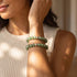 Bracelet en diamants en verre Firefly | Zinnia vert