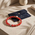 Cramoisi | .925 Argent sterling | Firefly Glass Bracelet