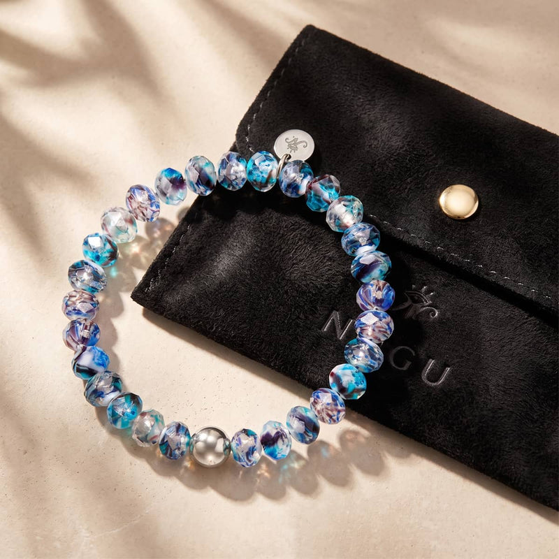 The Light Within | .925 Sterling Silver | Firefly Glass Diamonds Bracelet