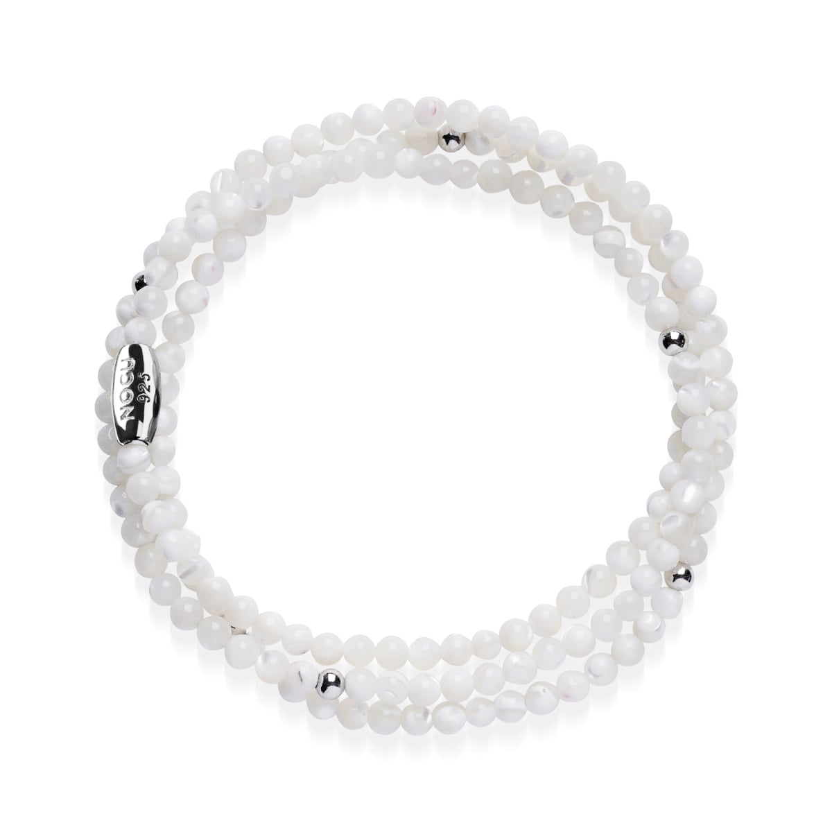 Jaspe nacré | Argent sterling .925 | Enveloppement de pierres précieuses