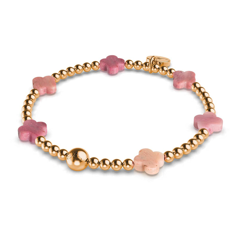 Fleur de trèfle | Or rose | Bracelet Essence de trèfle