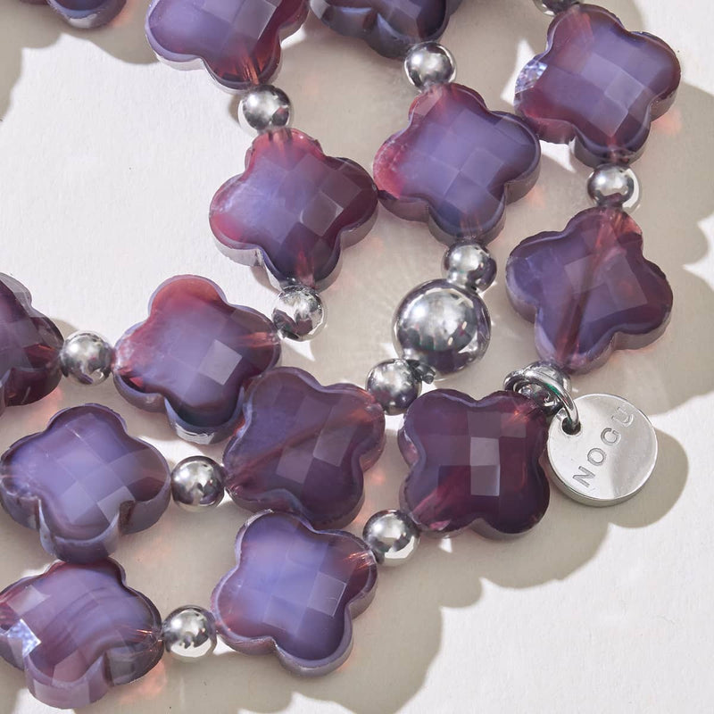 Bracelet Trèfle | Printemps Violet
