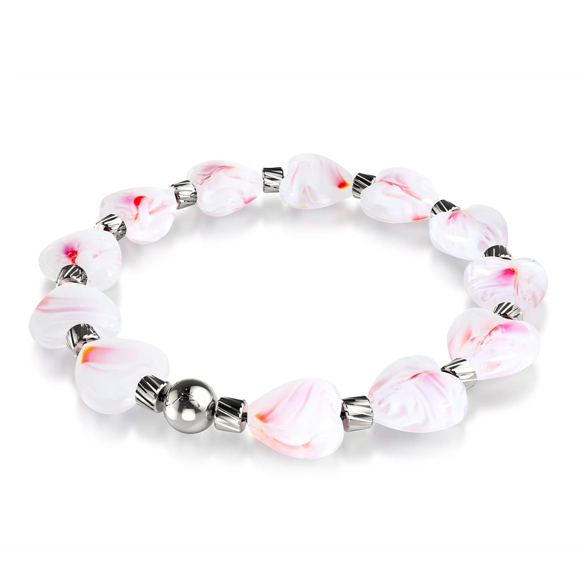 Blushing Breeze | Crystal Heart Bracelet