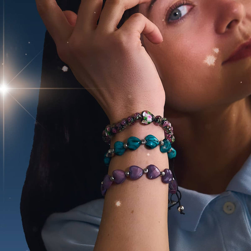 Seafoam Swirl | Crystal Heart Bracelet