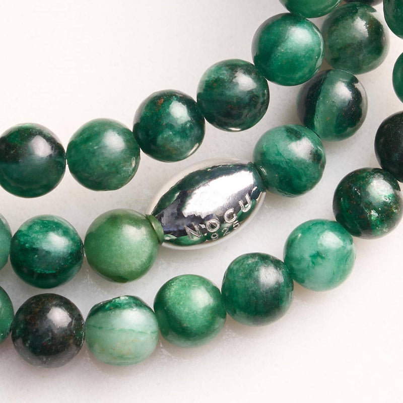 Lépidolite verte AAA | Argent sterling 925 | Bracelet en pierres précieuses