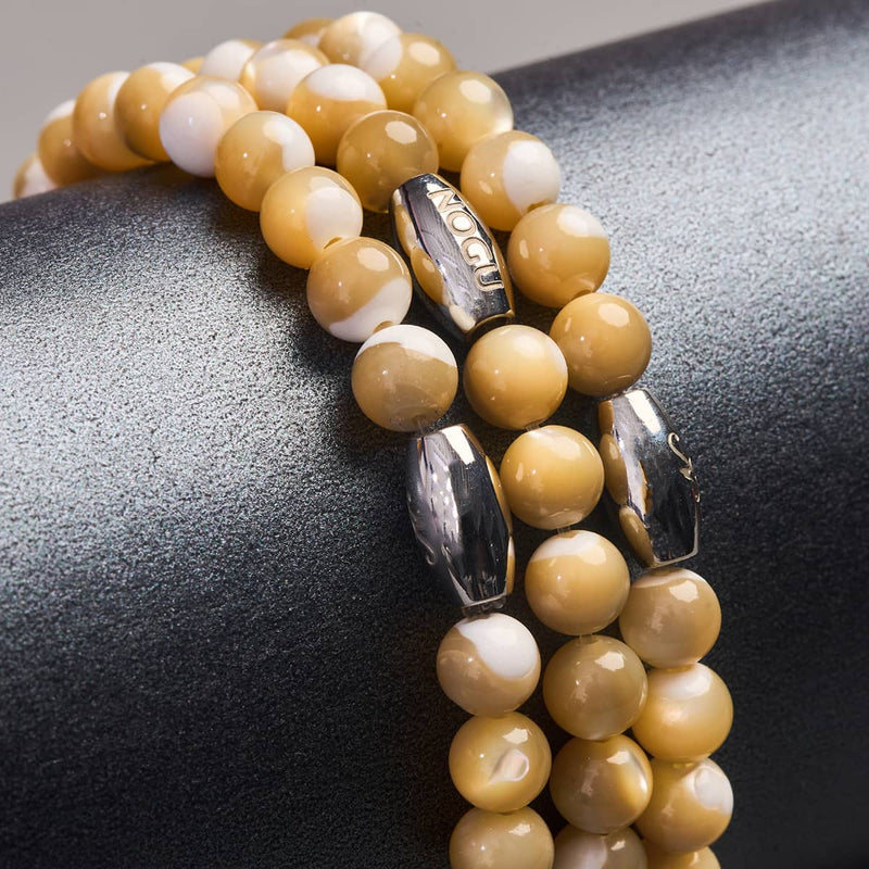 Bracelet Abalone | Caramel x Argent