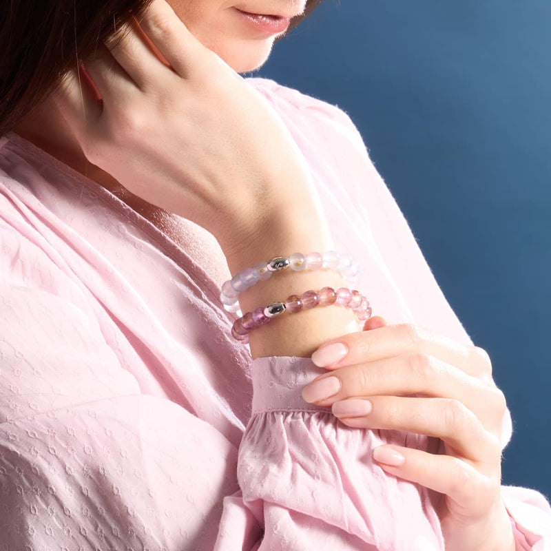 Jardin de pruniers | Argent sterling 925 | Bracelet en verre Aurum