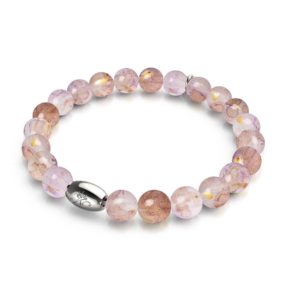Jardin de pruniers | Argent sterling 925 | Bracelet en verre Aurum