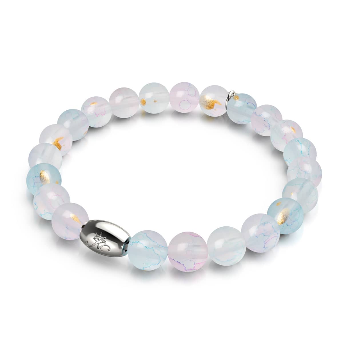 Brise printanière | Argent sterling 925 | Bracelet en verre Aurum