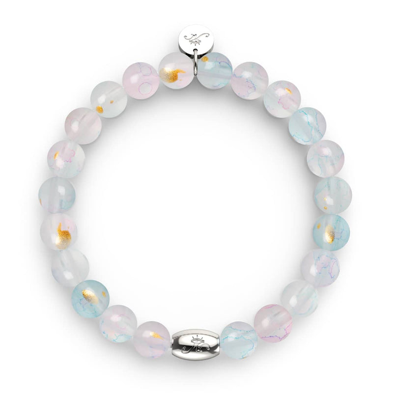 Brise printanière | Argent sterling 925 | Bracelet en verre Aurum