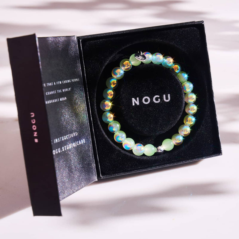 Key Lime | Bracelet en argent sterling 925 | Verre à bulles