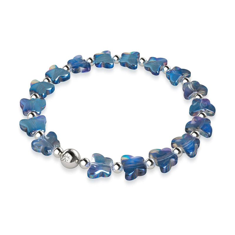Mer Égée | Argent | Bracelet Papillon Bleu Mystique