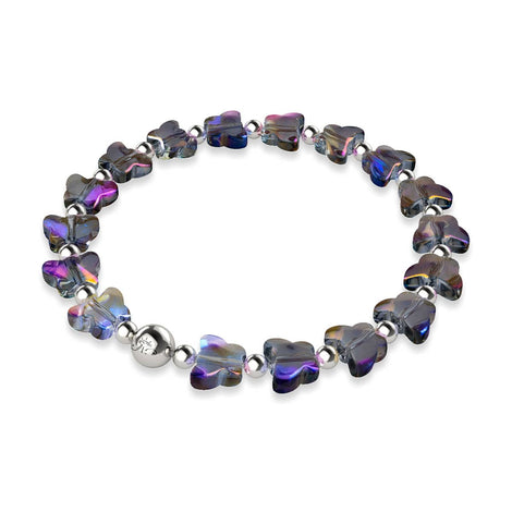 Bracelet Licorne Bleu | Argent | Papillon
