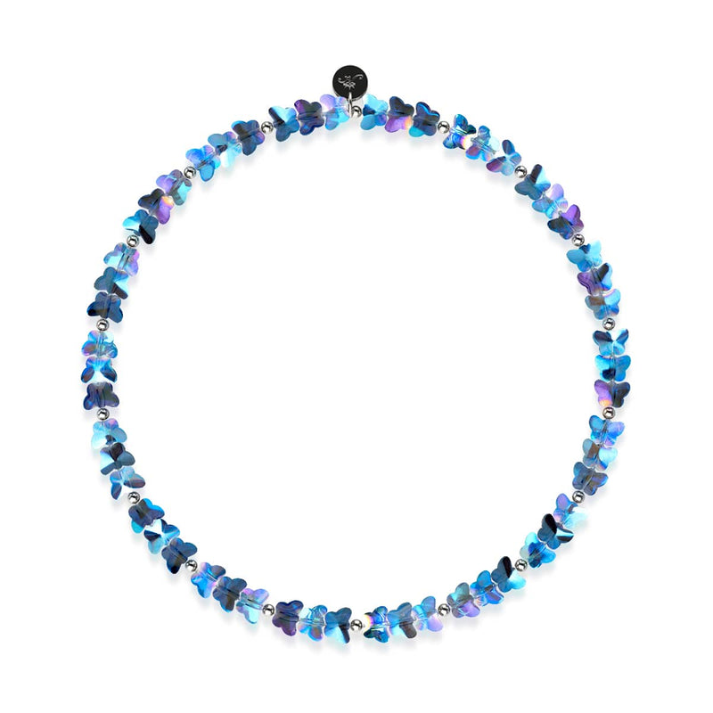 Mer Égée | Argent sterling 925 | Papillon bleu mystique