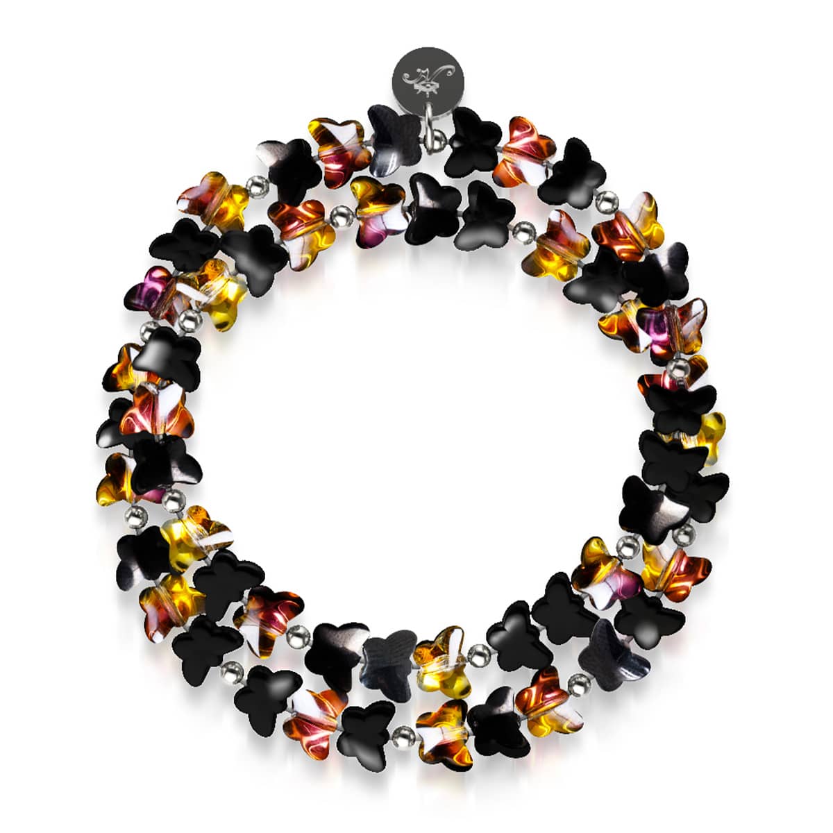 Flutter de minuit | Argent sterling 925 | Enveloppement papillon