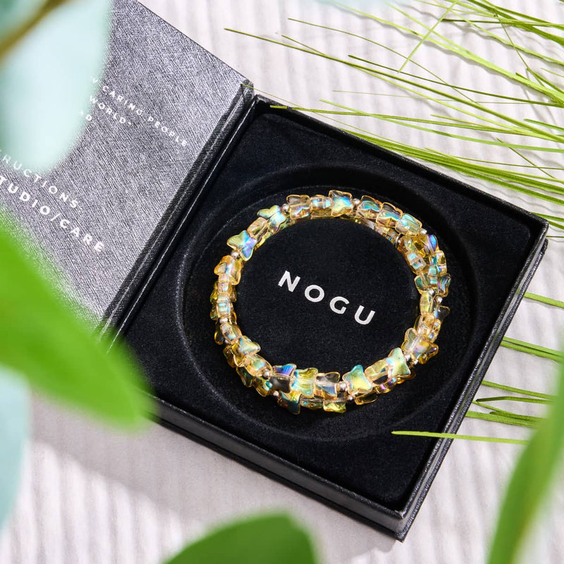 Lever de soleil | Argent sterling 925 | Papillon enroulé jaune foncé