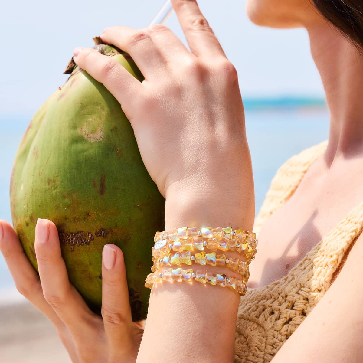 Lever de soleil | Argent sterling 925 | Papillon enroulé jaune foncé