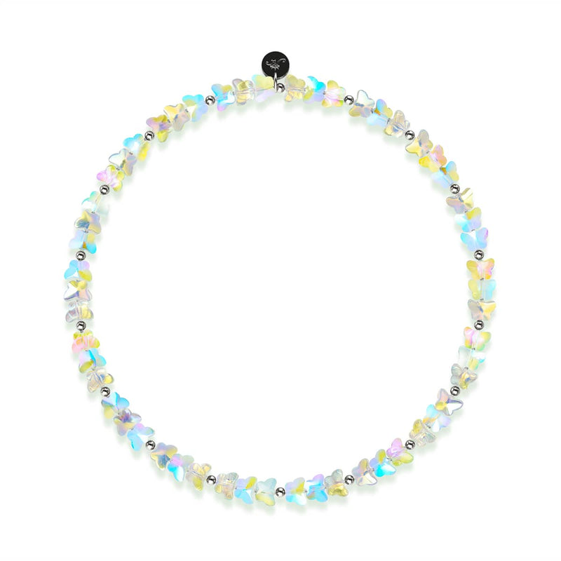 Licorne blanche | Argent sterling 925 | Papillon enroulé