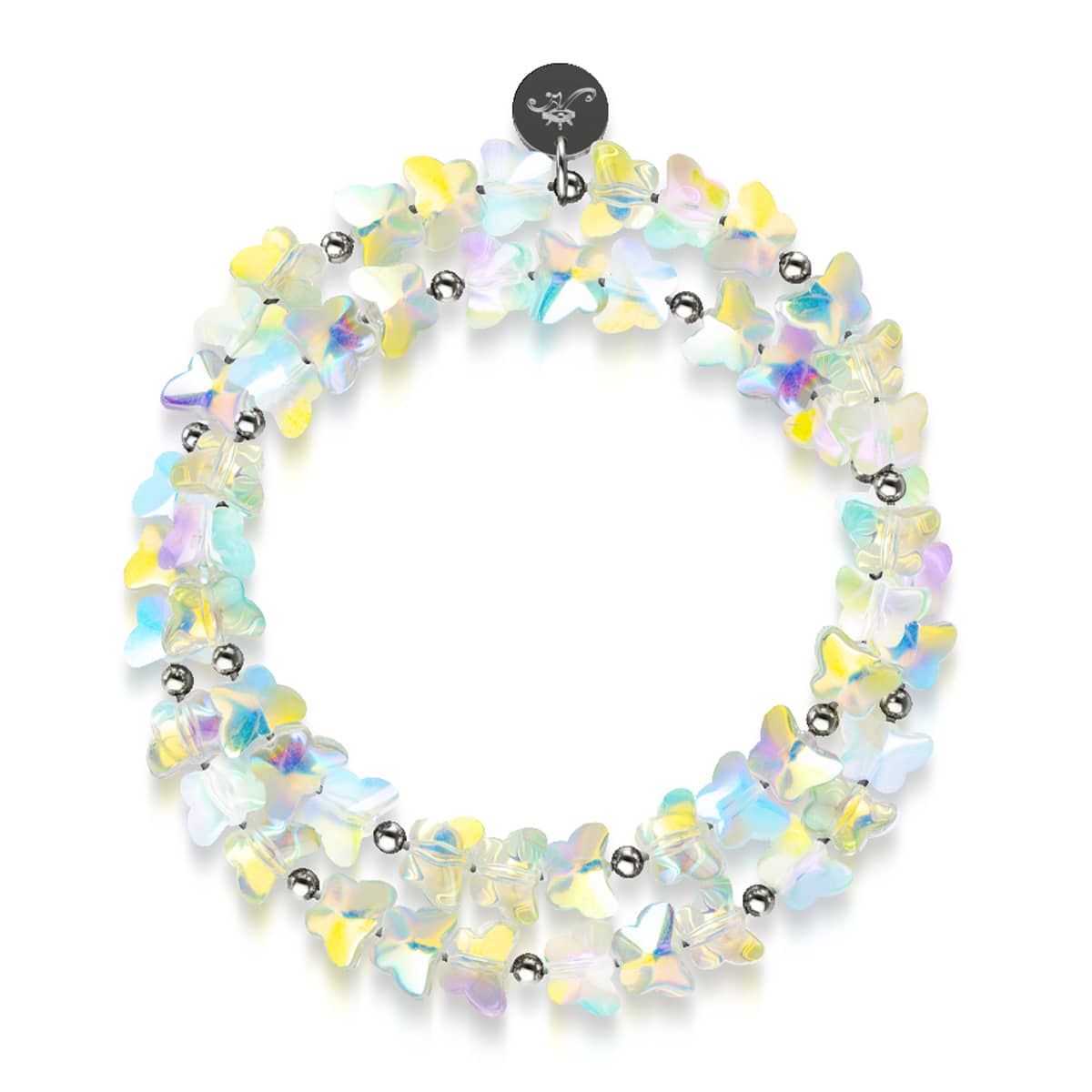 Licorne blanche | Argent sterling 925 | Papillon enroulé