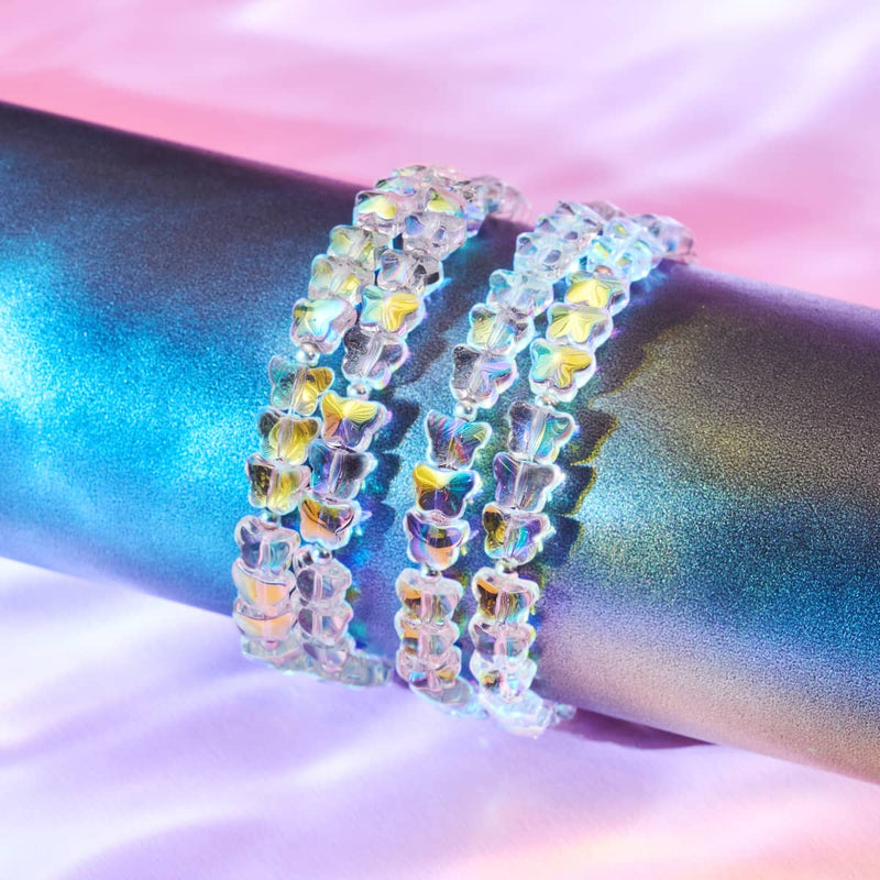 Licorne blanche | Argent sterling 925 | Papillon enroulé