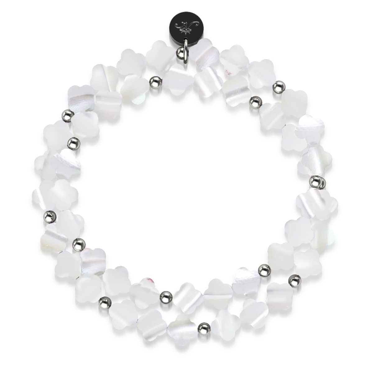 Mother of Pearl | .925 Sterling Silver | Clover Wrap