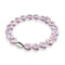 Bracelet mauvais œil en cristal | Argent sterling 925 | Rose