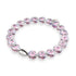 Bracelet mauvais œil en cristal | Argent sterling 925 | Rose
