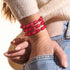 Bracelet en velours rouge | Dreamscape Opal