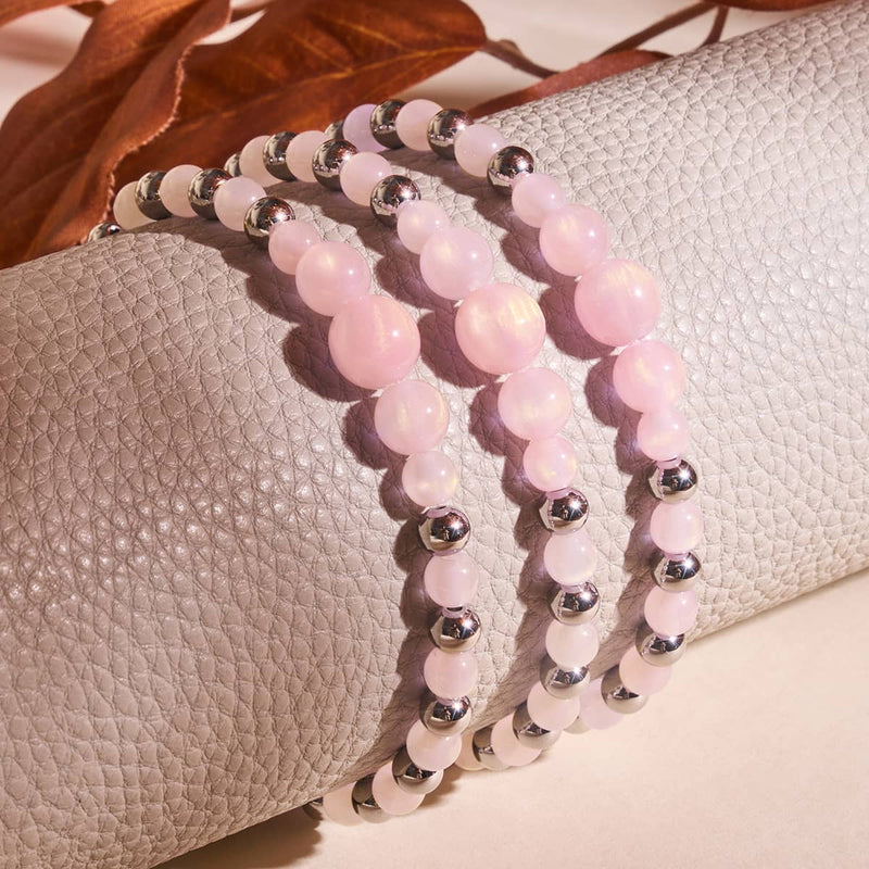 Bracelet en soie Hibiscus | Cascade d'opale Dreamscape