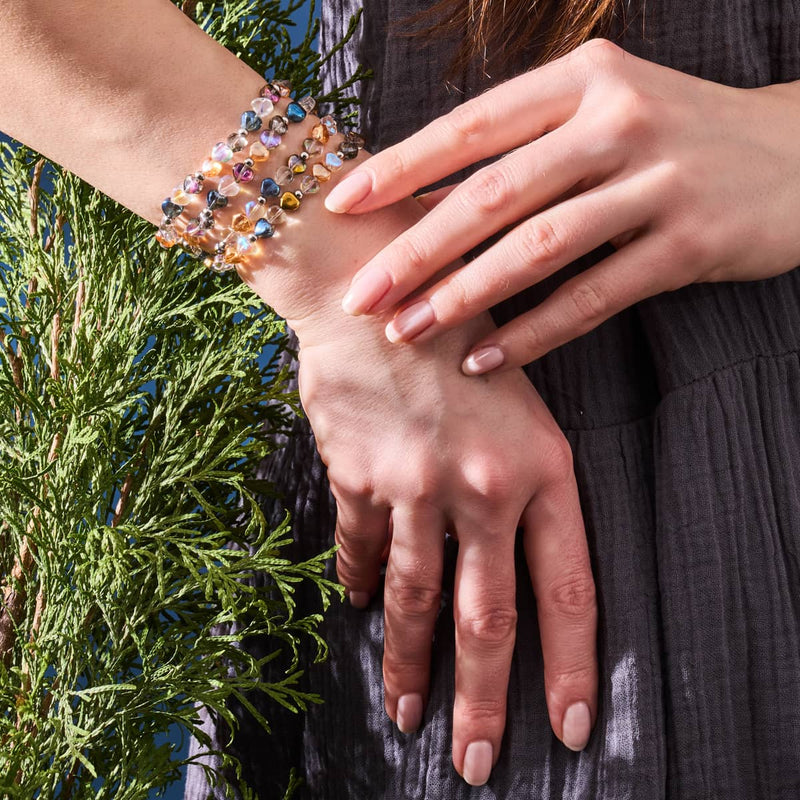 Forêt de cœurs | Argent sterling 925 | Enveloppe de verre féerique