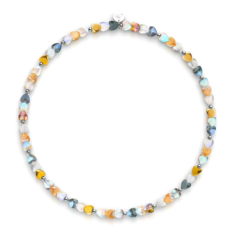 Forêt de cœurs | Argent sterling 925 | Enveloppe de verre féerique