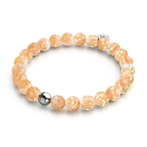 Abricot | Argent sterling .925 | Bracelet Verre Luciole