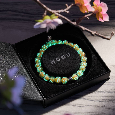 Abricot | Argent sterling .925 | Bracelet Verre Luciole