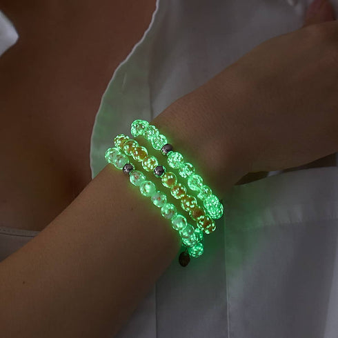 Abricot | Argent sterling .925 | Bracelet Verre Luciole