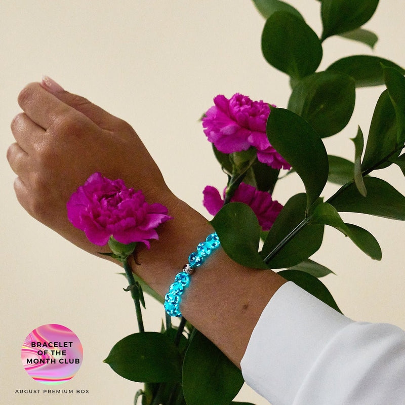 Aigue-marine | Argent sterling .925 | Bracelet Verre Luciole