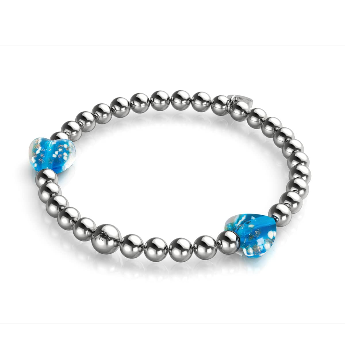 Bracelet Aigue-marine | Firefly Glass Hearts Essence