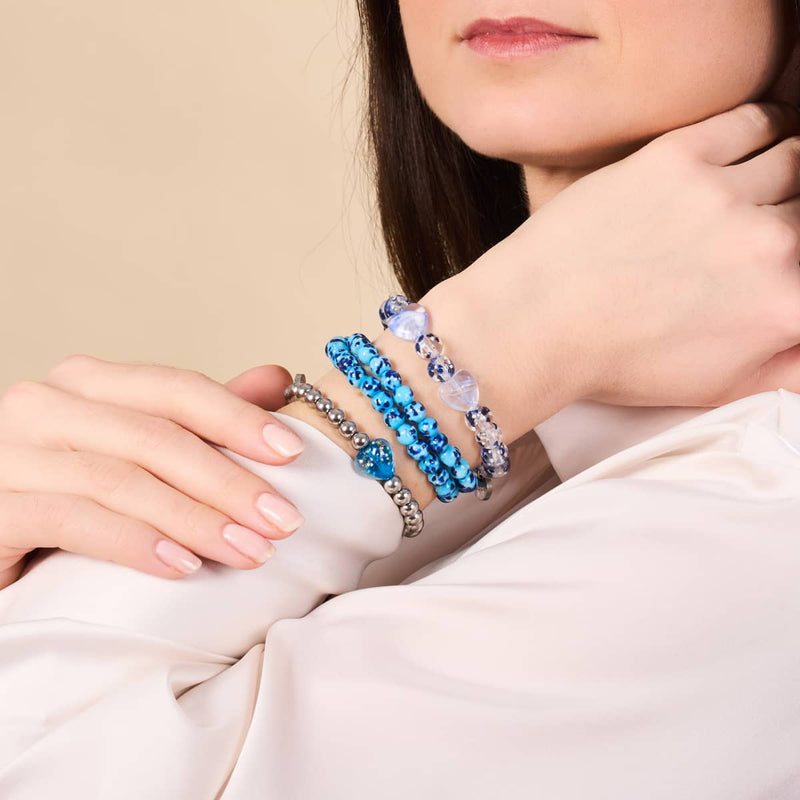 Bracelet Aigue-marine | Firefly Glass Hearts Essence