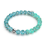 Bleu arctique | Argent sterling .925 | Bracelet Verre Luciole