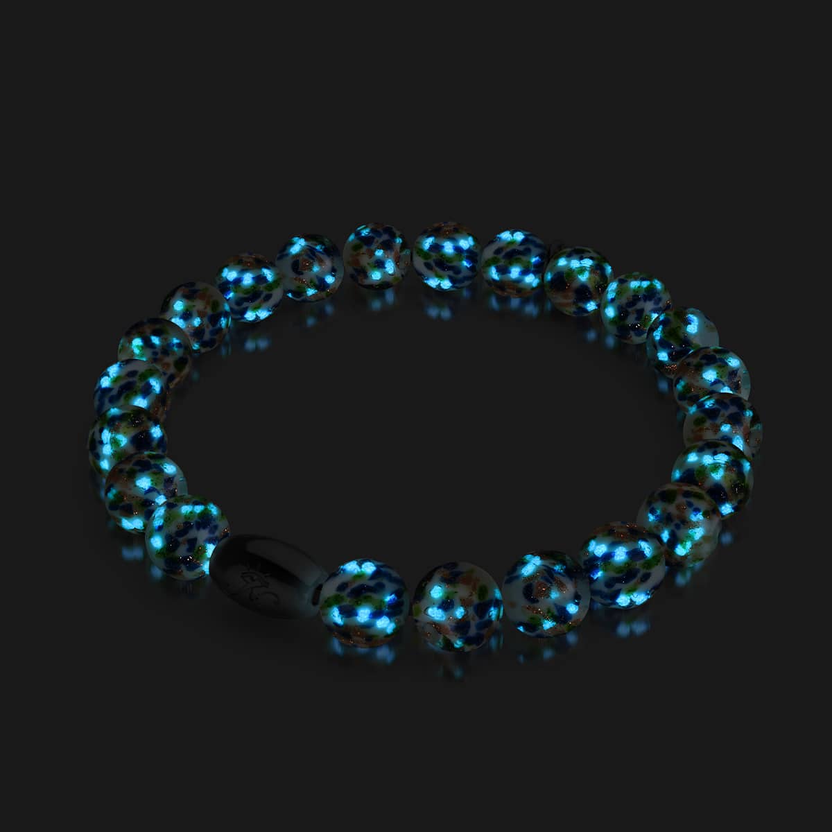 Confettis arctiques | Argent sterling 925 | Bracelet en verre Firefly