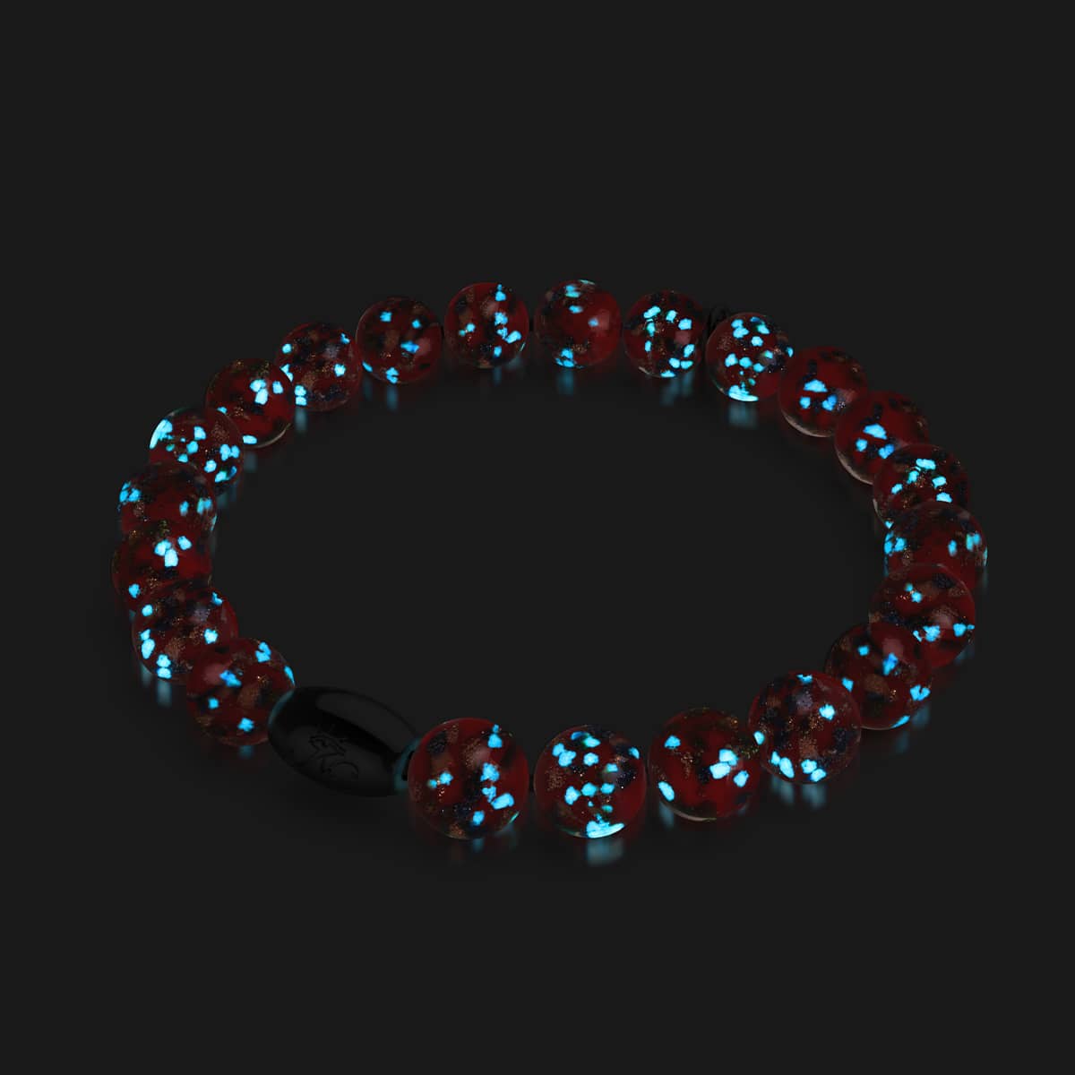 Aurora Flame | .925 Sterling Silver | Firefly Glass Bracelet