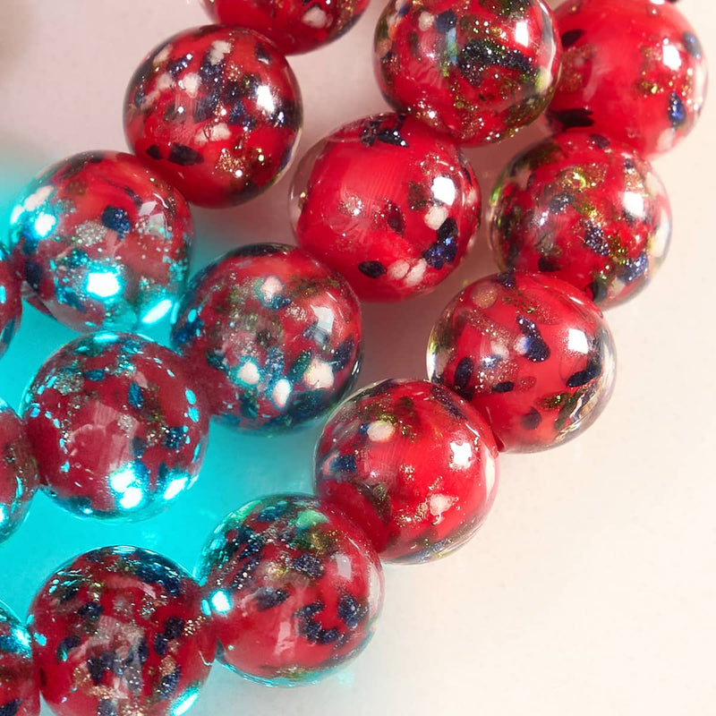 Aurora Flame | Argent sterling 925 | Bracelet en verre Firefly