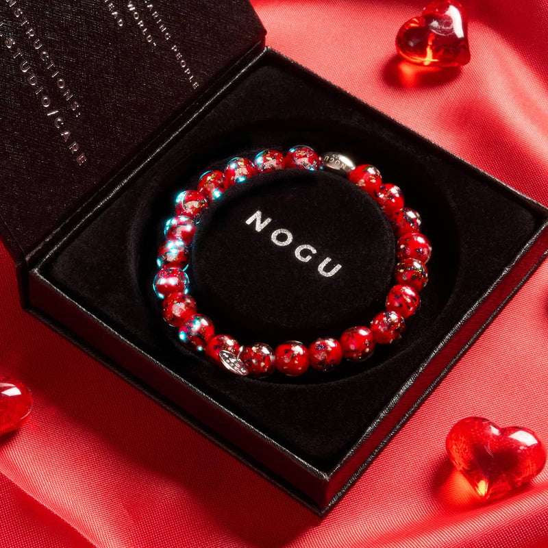 Aurora Flame | Argent sterling 925 | Bracelet en verre Firefly