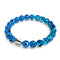 Azul | .925 Sterling Silver | Firefly Glass Evil Eye Bracelet