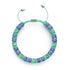 Belle journée | Cobalt x Cactus | Bracelet en verre double luciole